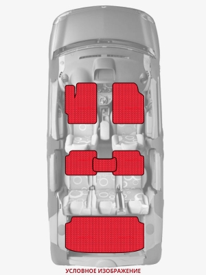 ЭВА коврики «Queen Lux» комплект для Porsche Cayenne E-Hybrid